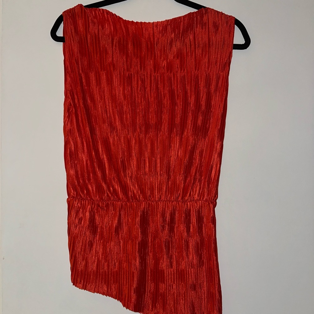 Zara Red Sleeveless Top